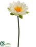 Silk Plants Direct Lotus Spray - White - Pack of 24