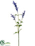 Silk Plants Direct Lavender Spray - Lavender - Pack of 12