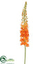 Silk Plants Direct Foxtail Lily Spray - Orange - Pack of 6