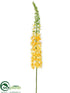 Silk Plants Direct Foxtail Lily Spray - Yellow - Pack of 6