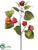 Silk Plants Direct Chinese Lantern Spray - Rust - Pack of 12