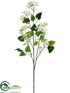 Silk Plants Direct Wild Lilac Spray - Cream - Pack of 6