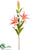 Silk Plants Direct Lily Spray - Pink - Pack of 12
