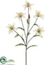 Silk Plants Direct Tiger Lily Spray - Beige - Pack of 12