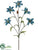 Tiger Lily Spray - Blue - Pack of 12