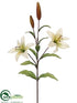 Silk Plants Direct Tiger Lily Spray - Beige - Pack of 12