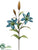 Tiger Lily Spray - Blue - Pack of 12