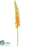 Silk Plants Direct Foxtail Lily Spray - Orange - Pack of 6