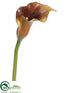 Silk Plants Direct Calla Lily Spray - Sienna - Pack of 12