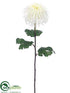 Silk Plants Direct Mum Spray - White - Pack of 12