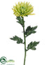 Silk Plants Direct Mum Spray - Green - Pack of 12