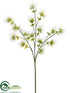 Silk Plants Direct Wild Mini Mum Spray - White - Pack of 12