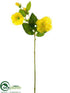 Silk Plants Direct Morning Glory Spray - Yellow - Pack of 12