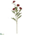 Silk Plants Direct Pompon Mum Spray - Burgundy - Pack of 12