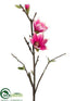 Silk Plants Direct Japanese Magnolia Spray - Rubrum - Pack of 12
