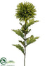 Silk Plants Direct Mum Spray - Olive Green - Pack of 12