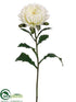 Silk Plants Direct Double Mum Spray - Cream - Pack of 12