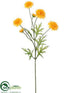 Silk Plants Direct Marigold Spray - Yellow - Pack of 24
