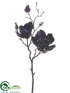 Silk Plants Direct Magnolia Spray - Eggplant - Pack of 12