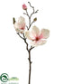 Silk Plants Direct Magnolia Spray - Pink Blush - Pack of 12