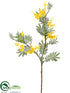 Silk Plants Direct Mimosa Spray - Yellow - Pack of 12