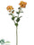 Silk Plants Direct Mum Spray - Orange - Pack of 12