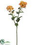 Silk Plants Direct Mum Spray - Orange - Pack of 12