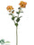 Silk Plants Direct Mum Spray - Orange - Pack of 12