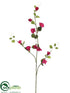 Silk Plants Direct Mini Morning Glory Spray - Fuchsia Two Tone - Pack of 12
