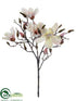 Silk Plants Direct Magnolia Spray - Pink Cream - Pack of 8