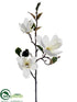 Silk Plants Direct Magnolia Spray - Cream White - Pack of 6