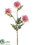 Silk Plants Direct Aster Mum Spray - Pink - Pack of 12