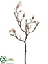 Silk Plants Direct Magnolia Bud Spray - Pink Cream - Pack of 6