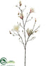 Silk Plants Direct Magnolia Spray - Cream Pink - Pack of 6