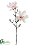 Silk Plants Direct Magnolia Spray - Cream Pink - Pack of 12