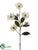 Magnolia Spray - White - Pack of 12