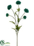 Silk Plants Direct Pompon Mum Spray - Green Emerald - Pack of 12