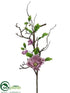 Silk Plants Direct Magnolia Spray - Lavender - Pack of 6