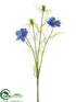 Silk Plants Direct Nigella Spray - Blue - Pack of 12