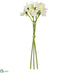 Silk Plants Direct Narcissus Bundle - White - Pack of 12