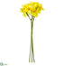 Silk Plants Direct Narcissus Bundle - Yellow - Pack of 12