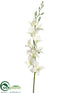 Silk Plants Direct Dendrobium Orchid Spray - Cream - Pack of 12