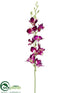 Silk Plants Direct Dendrobium Orchid Spray - Purple - Pack of 12