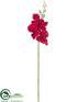 Silk Plants Direct Phalaenopsis Orchid Spray - Burgundy Red - Pack of 12