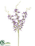 Silk Plants Direct Dendrobium Orchid Spray - Lavender - Pack of 12