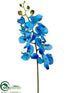 Silk Plants Direct Phalaenopsis Orchid Spray - Blue - Pack of 12