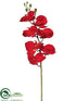 Silk Plants Direct Phalaenopsis Orchid Spray - Crimson - Pack of 12