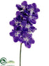 Silk Plants Direct Vanda Orchid Spray - Purple - Pack of 12