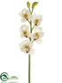 Silk Plants Direct Cymbidium Orchid Spray - Cream Burgundy - Pack of 6