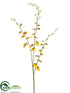 Silk Plants Direct Oncidium Orchid Spray - Yellow - Pack of 12